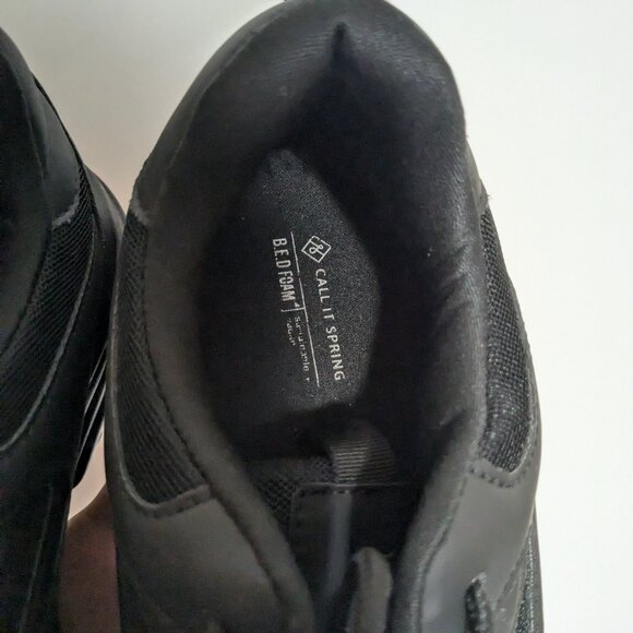 *3/$10* Call It Spring B.E.D. Foam Refresh Chunky Low Top Sneakers Black Size 1 - Picture 4 of 7